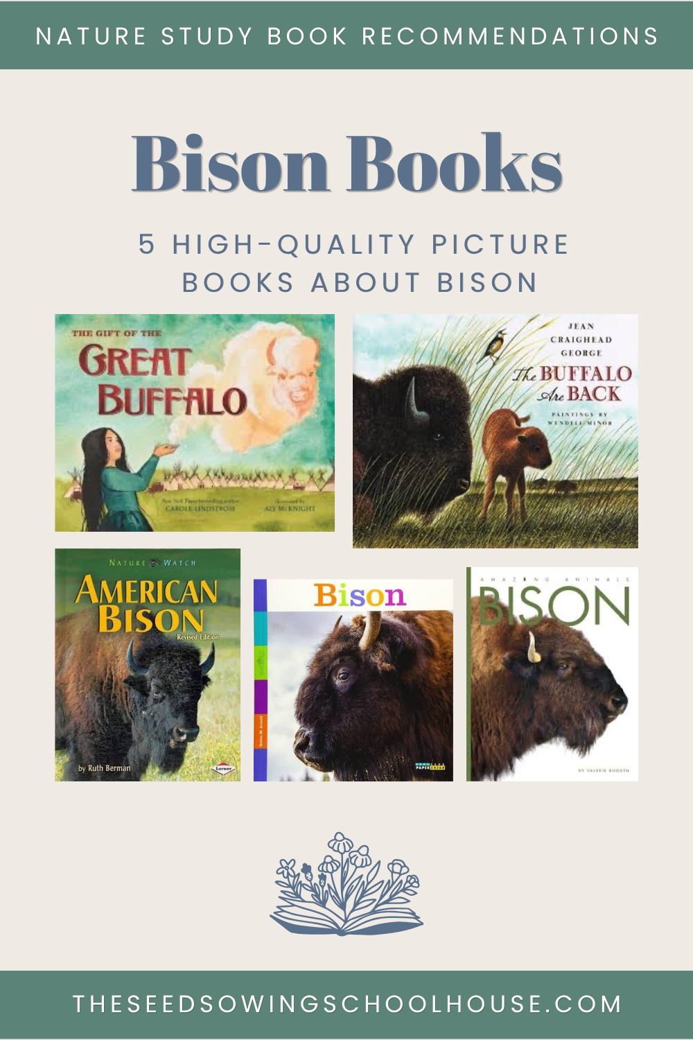 5 Books About Bison for Nature Study